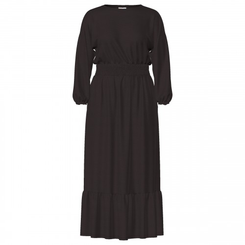 maxi dress lace Burgundy Smocked Lace Maxi Dress L